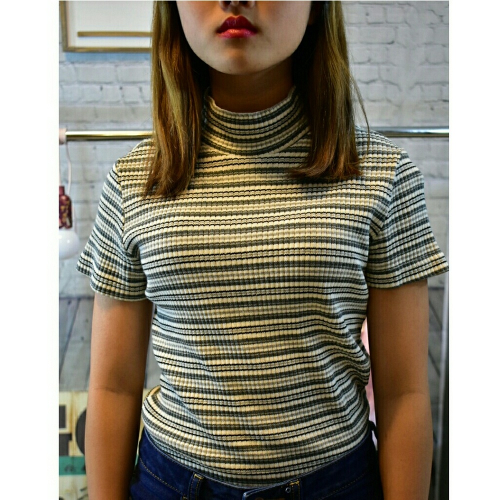 💜Basic Edition vintage stripe shirt💜